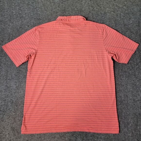 Peter Millar Crown Crafted Bluff Aqua Cotton Polo Mens Shirt Size XL Striped - Picture 2 of 11